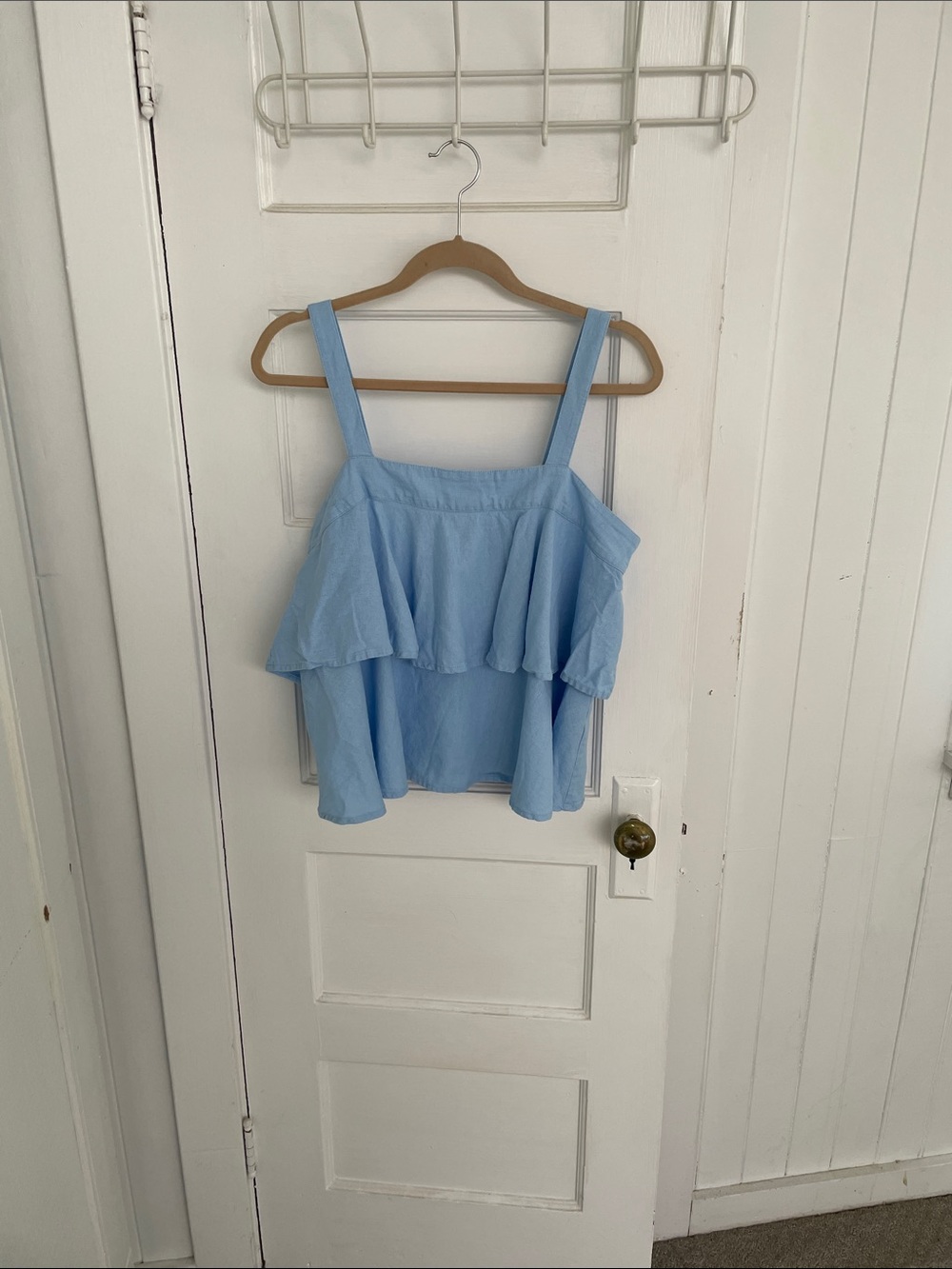 Abound blue large two tiered flowy tank top, gently worn, like new condition